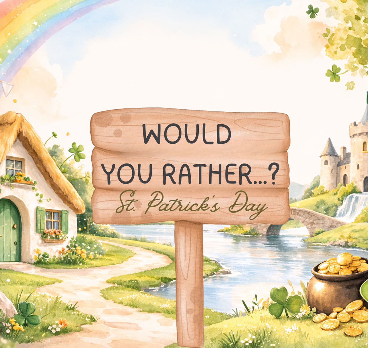 genially game, St. Patrick’s Day game, would you rather game, ESL St. Patrick’s Day activity, interactive classroom game, kids speaking game, holiday ESL game, St. Patrick’s Day lesson, primary English game, vocabulary game for kids, digital game for teachers, classroom competition game, speaking activity for children
