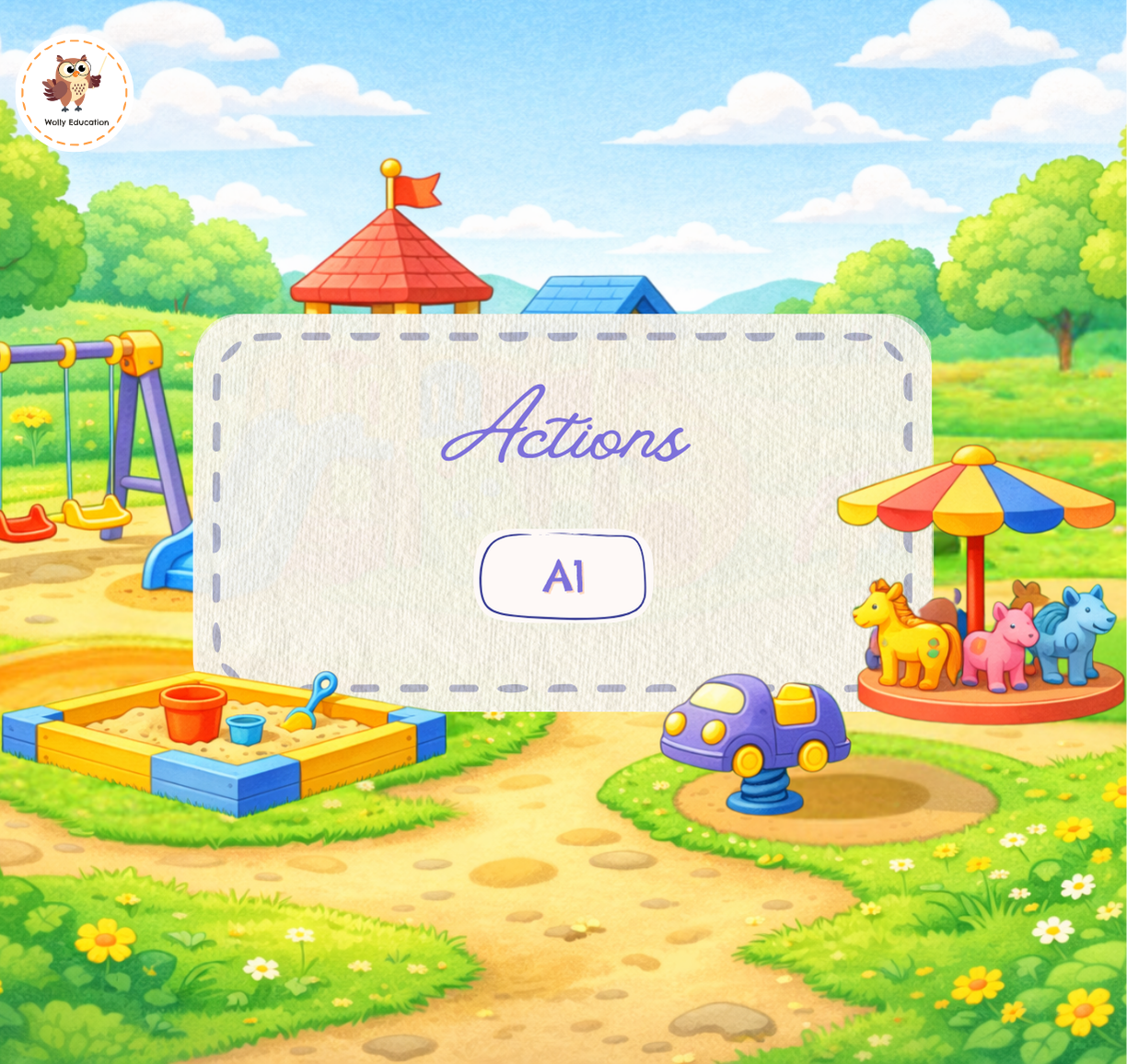 actions Genially lesson, action verbs for kids, Genially lesson for toddlers, preschool action verbs lesson, kindergarten English actions, interactive actions lesson, ESL action verbs for preschool, jump run walk clap dance sleep lesson, Genially preschool English, English actions for kids