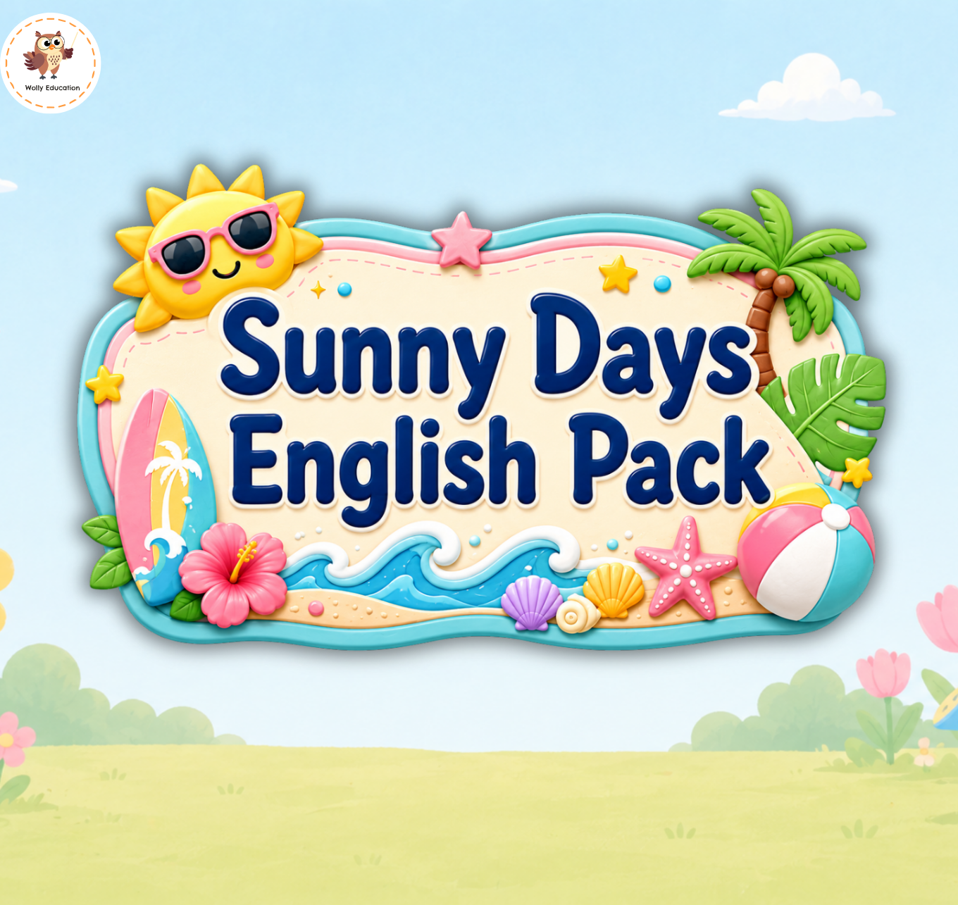 genially game, genially summer, summer ESL activities, summer English lesson for kids, ESL summer vocabulary, beach vocabulary activity, summer speaking activity, English summer pack, interactive ESL lesson, summer lesson for young learners, ESL games for kids, summer classroom activities, Wolly Education.