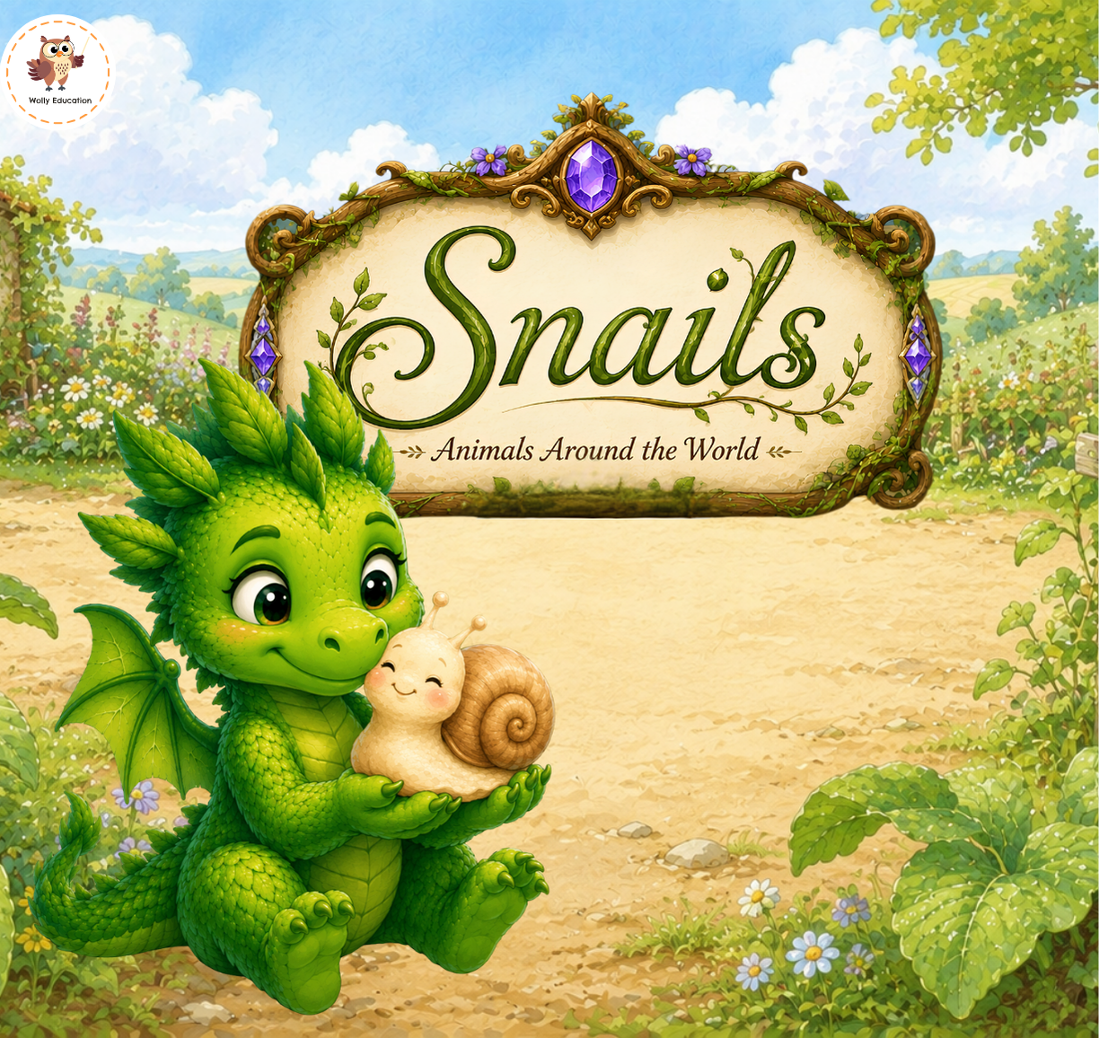 genially lesson, genially snails, snails lesson, snails English lesson, snail vocabulary for kids, interactive English lesson, ESL animals lesson, animals vocabulary, reading practice for kids, speaking activity for kids, true false ESL, Genially lesson for kids, online English lesson, preschool English, kindergarten English, young learners ESL, science English for kids, nature vocabulary, Wolly Education