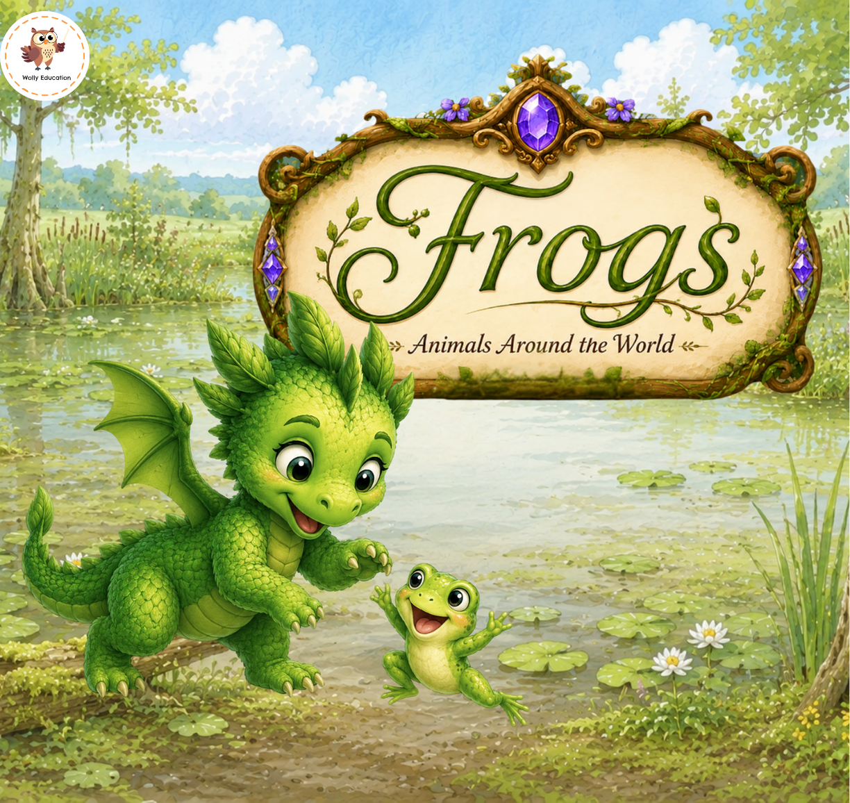 genially frogs, genially animals, frogs lesson for kids, frog activities for children, frog life cycle lesson, ESL animals lesson, interactive English lesson, frog vocabulary, frog flashcards, frog games for kids, word search for kids, spelling games for children, frog facts for kids, preschool English activities, primary ESL resources, amphibians lesson, Genially interactive lesson