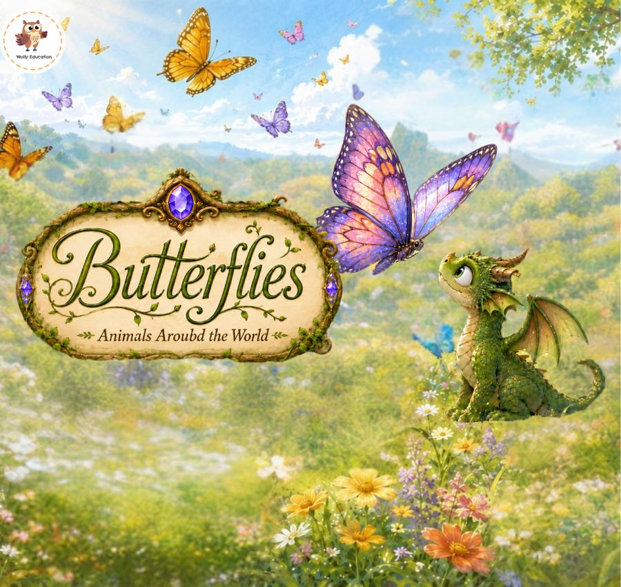 genially butterflies, butterflies for kids, butterfly English lesson, interactive English lesson for kids, butterfly vocabulary, butterfly life cycle for kids, insects lesson ESL, animals lesson for young learners, butterfly body parts, can and can’t activities, ESL nature lesson, English games for children, butterfly facts for kids 