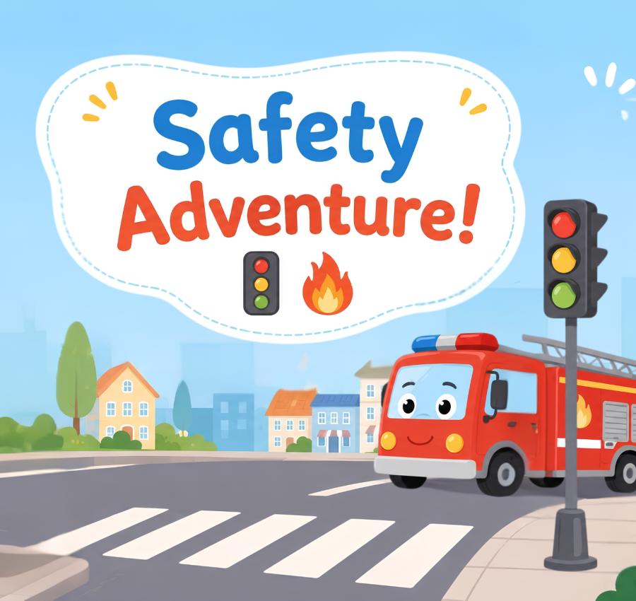 genially safety English lesson for kids, road safety for kids, fire safety for kids, traffic light English lesson, zebra crossing for kids, emergency number 112 for kids, ESL safety lesson, safety vocabulary for children, road safety ESL activities, fire safety ESL activities, English lesson preschool safety, English lesson kindergarten safety, traffic rules for kids, firefighter vocabulary for kids, safe and dangerous activities for kids
