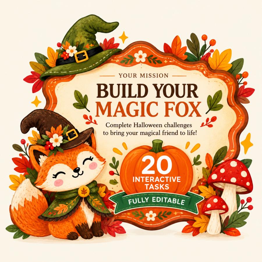 genially Halloween ESL game, Halloween English activities, interactive Halloween game, ESL Halloween activities, Halloween vocabulary, Halloween grammar, A1 A2 English, Halloween games for kids, English learning games, interactive ESL lessons, Halloween escape room, Wolly Education